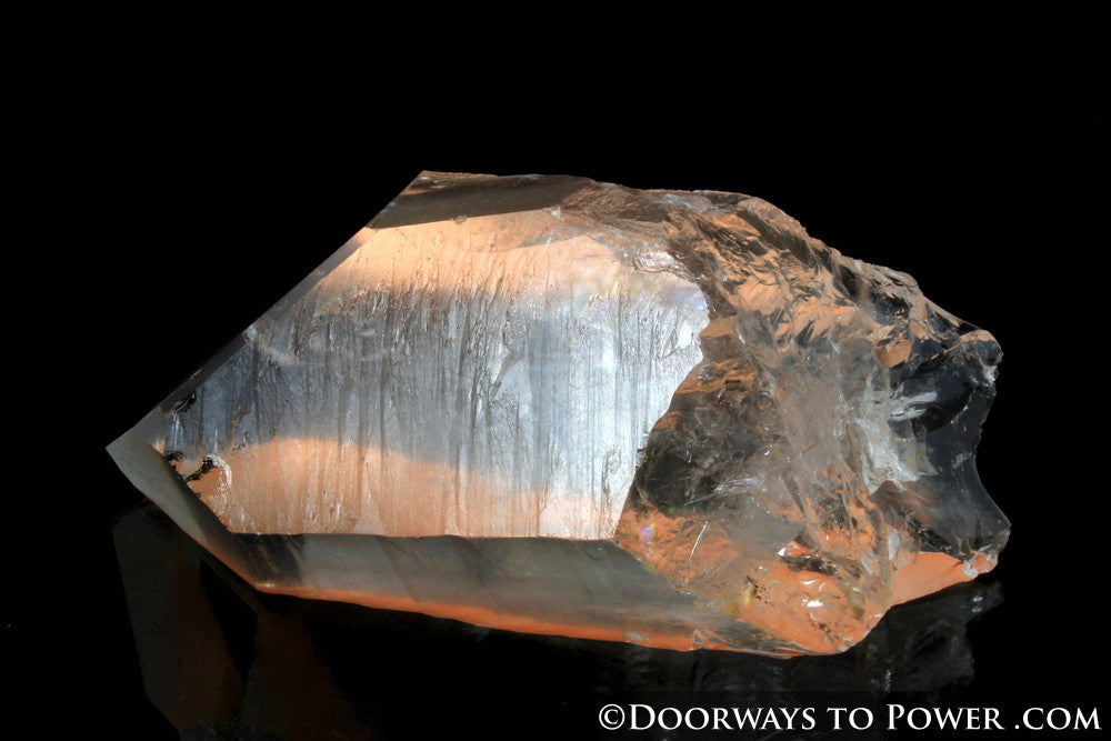 Tangerine Trigonic Quartz Lemurian Seed Record Keeper Crystal 'Very Rare'