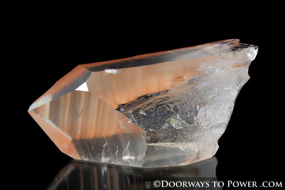 Tangerine Trigonic Quartz Lemurian Seed Record Keeper Crystal 'Very Rare'
