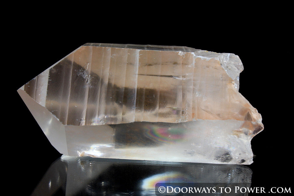 Tangerine Trigonic Quartz Lemurian Seed Record Keeper Crystal 'Very Rare'
