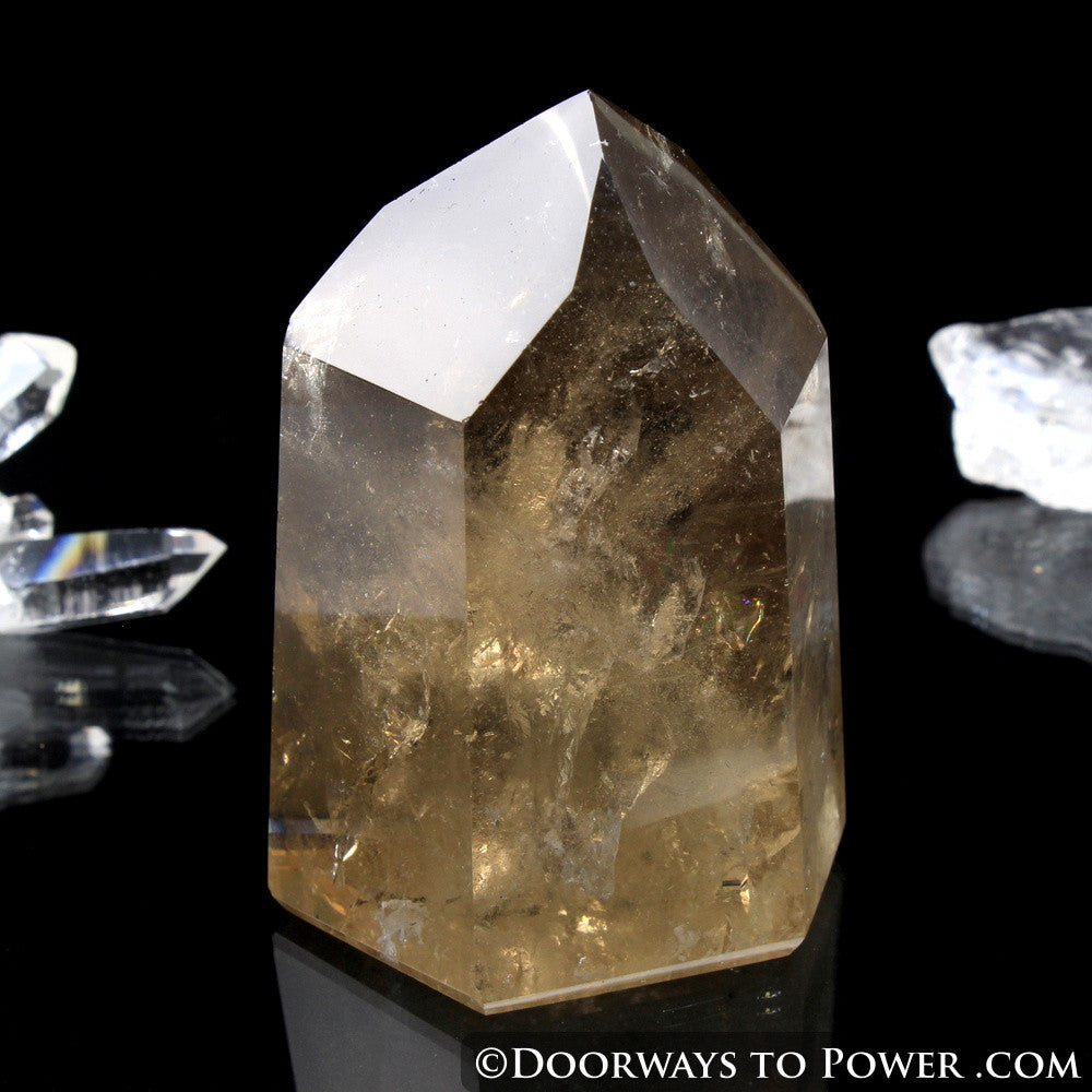 Casa Crystal Citrine Temple Heart Dow Abundance Crystal Point