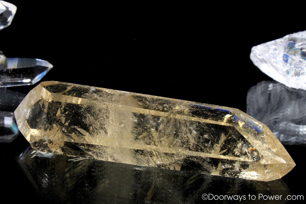 Casa Crystal Citrine Temple Heart Dow Double Terminated RARE