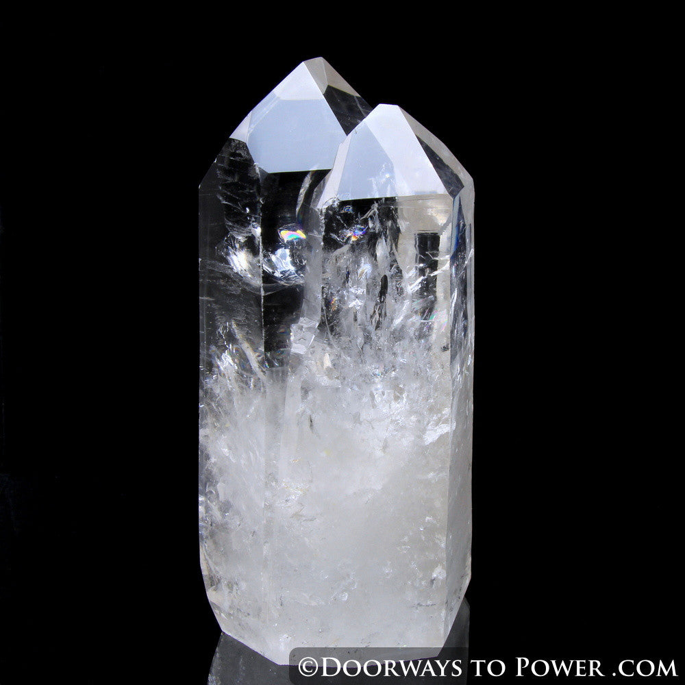 Lemurian Quartz Twin Record Keeper Crystal 'TWO SOULS' Collectors Quality