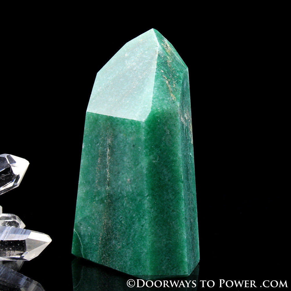 John of God Green Aventurine & Pyrite Channeling Casa Crystal Point