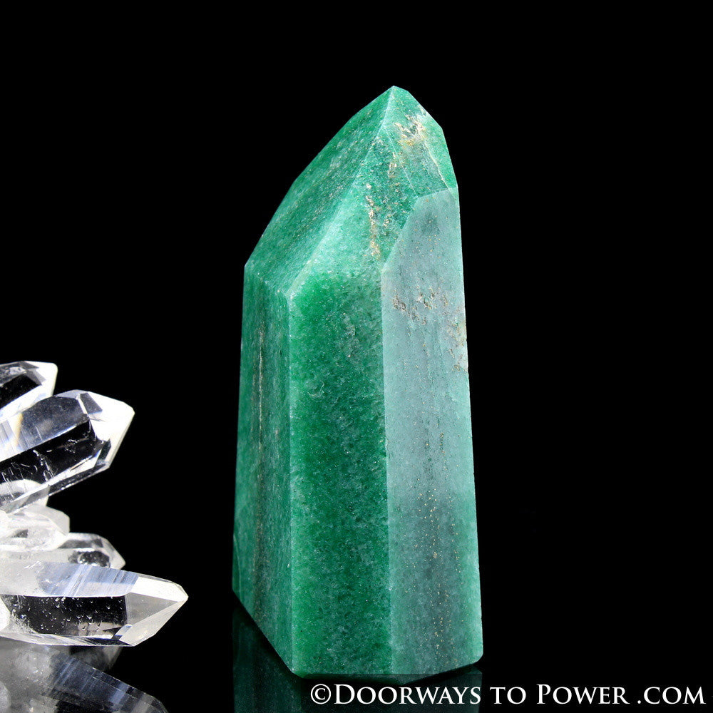 John of God Green Aventurine & Pyrite Channeling Casa Crystal Point