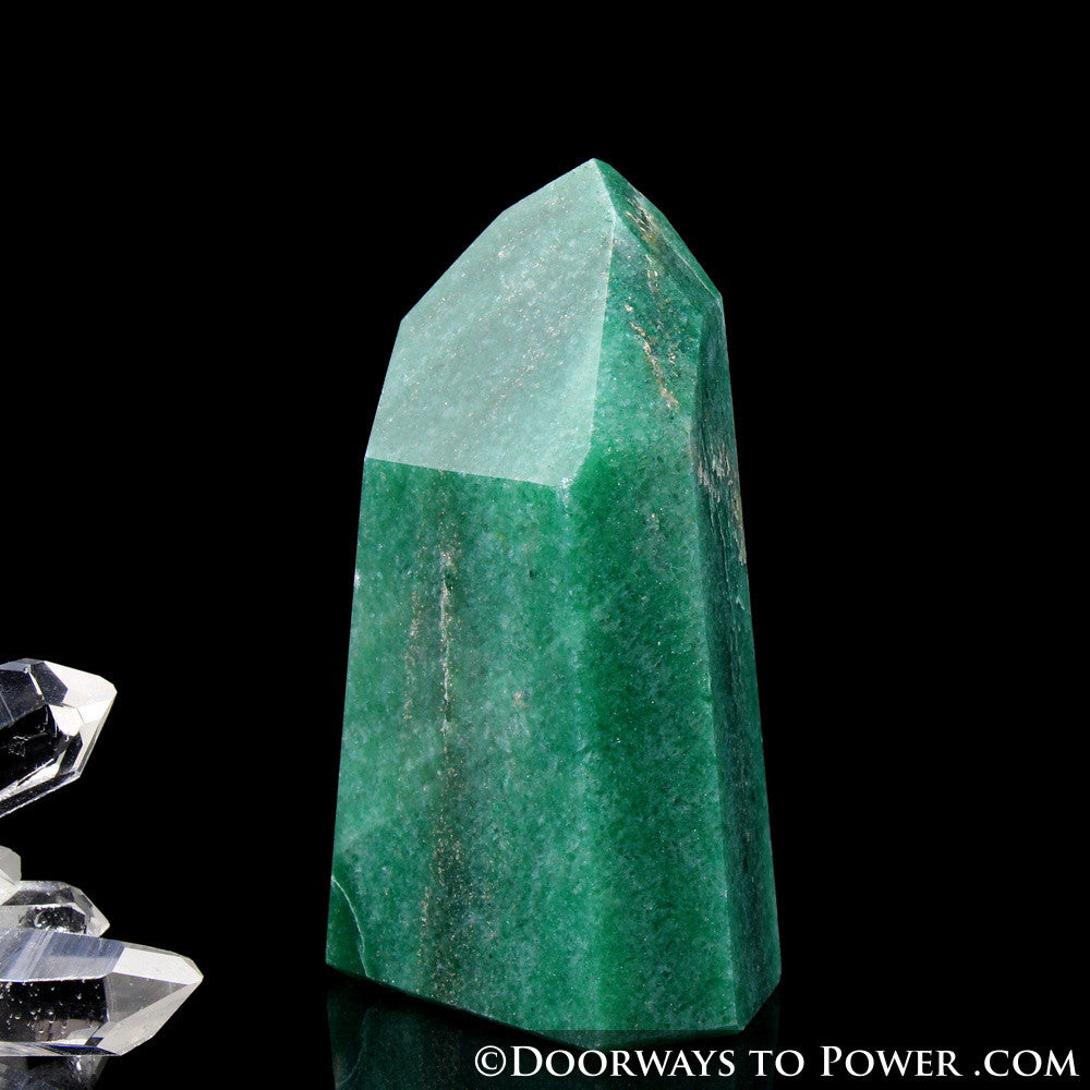 John of God Green Aventurine & Pyrite Channeling Casa Crystal Point