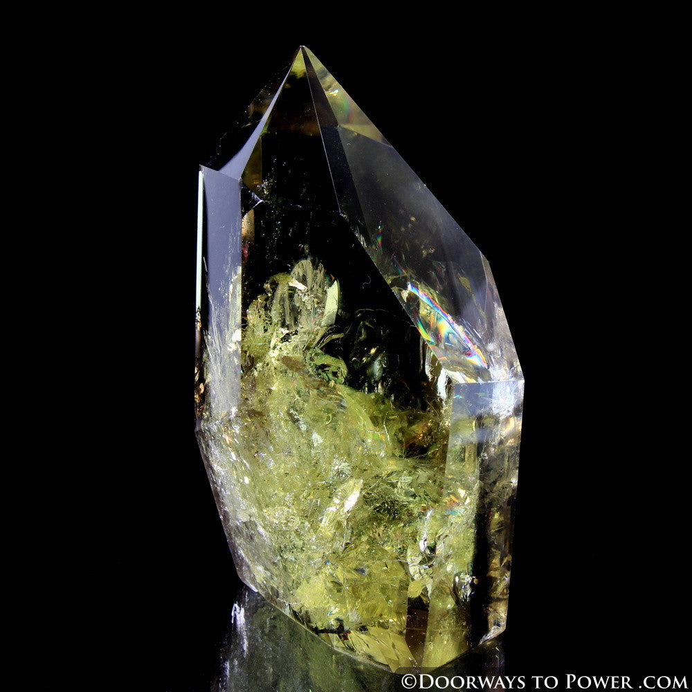 John of God Citrine & Smokey Phantom Quartz Casa Crystal Point  'Very Rare' Museum Quality!