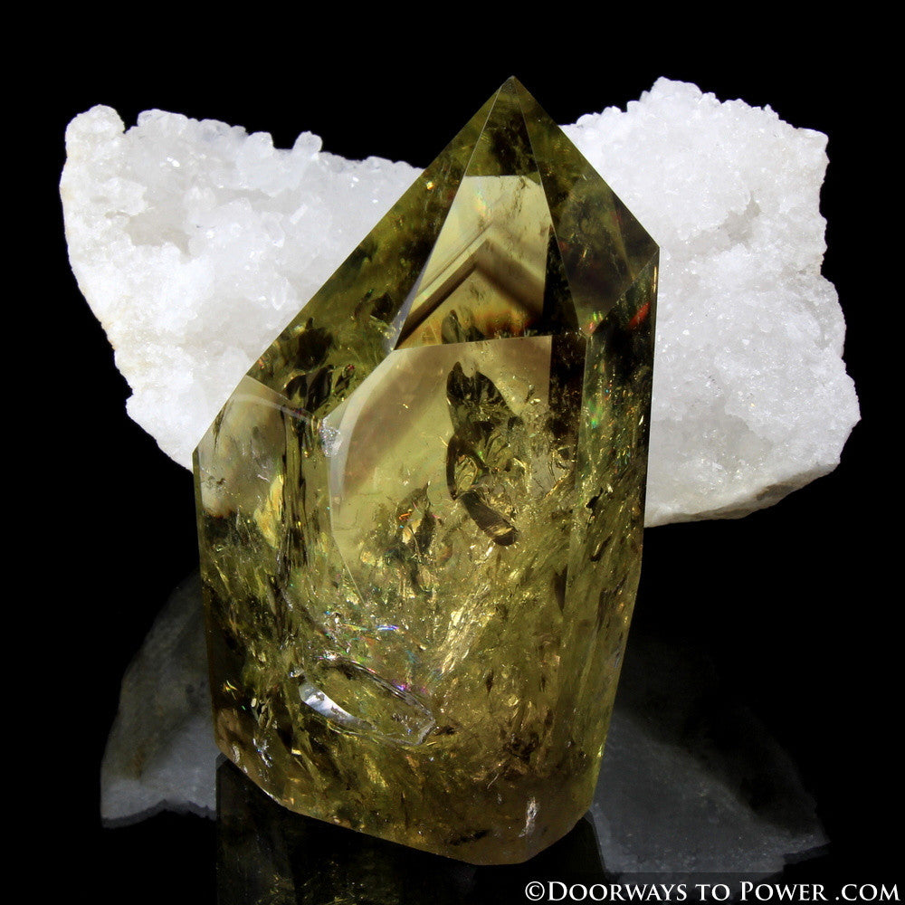 John of God Citrine & Smokey Phantom Quartz Casa Crystal Point  'Very Rare' Museum Quality!