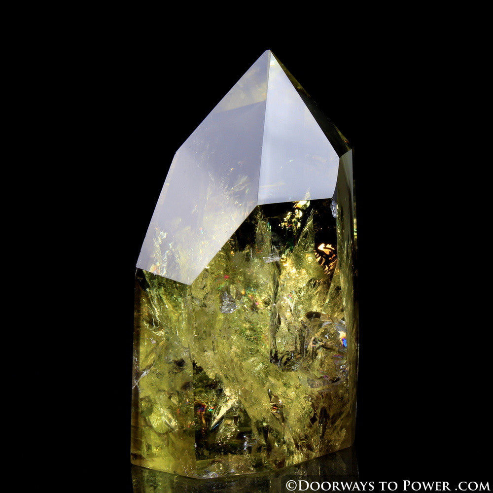 John of God Citrine & Smokey Phantom Quartz Casa Crystal Point  'Very Rare' Museum Quality!