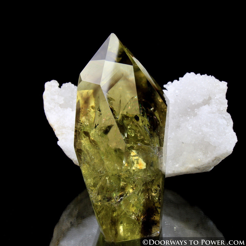 John of God Citrine & Smokey Phantom Quartz Casa Crystal Point  'Very Rare' Museum Quality!