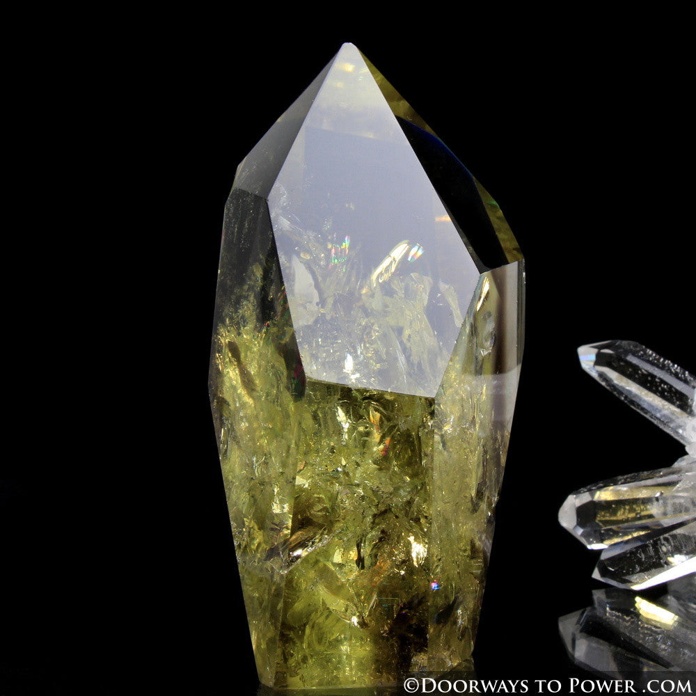 John of God Citrine & Smokey Phantom Quartz Casa Crystal Point  'Very Rare' Museum Quality!