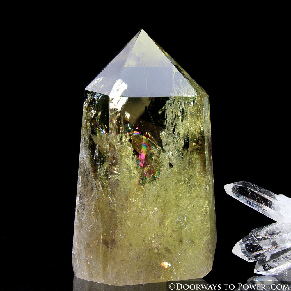 Citrine & Smokey Casa Crystal Point | Devic Temple & Rainbows 'Very Rare'