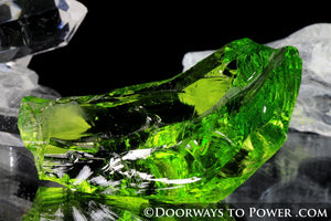 Monatomic Andara Crystal Glass  'Green Martian'