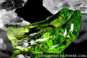 Monatomic Andara Crystal Glass  'Green Martian'