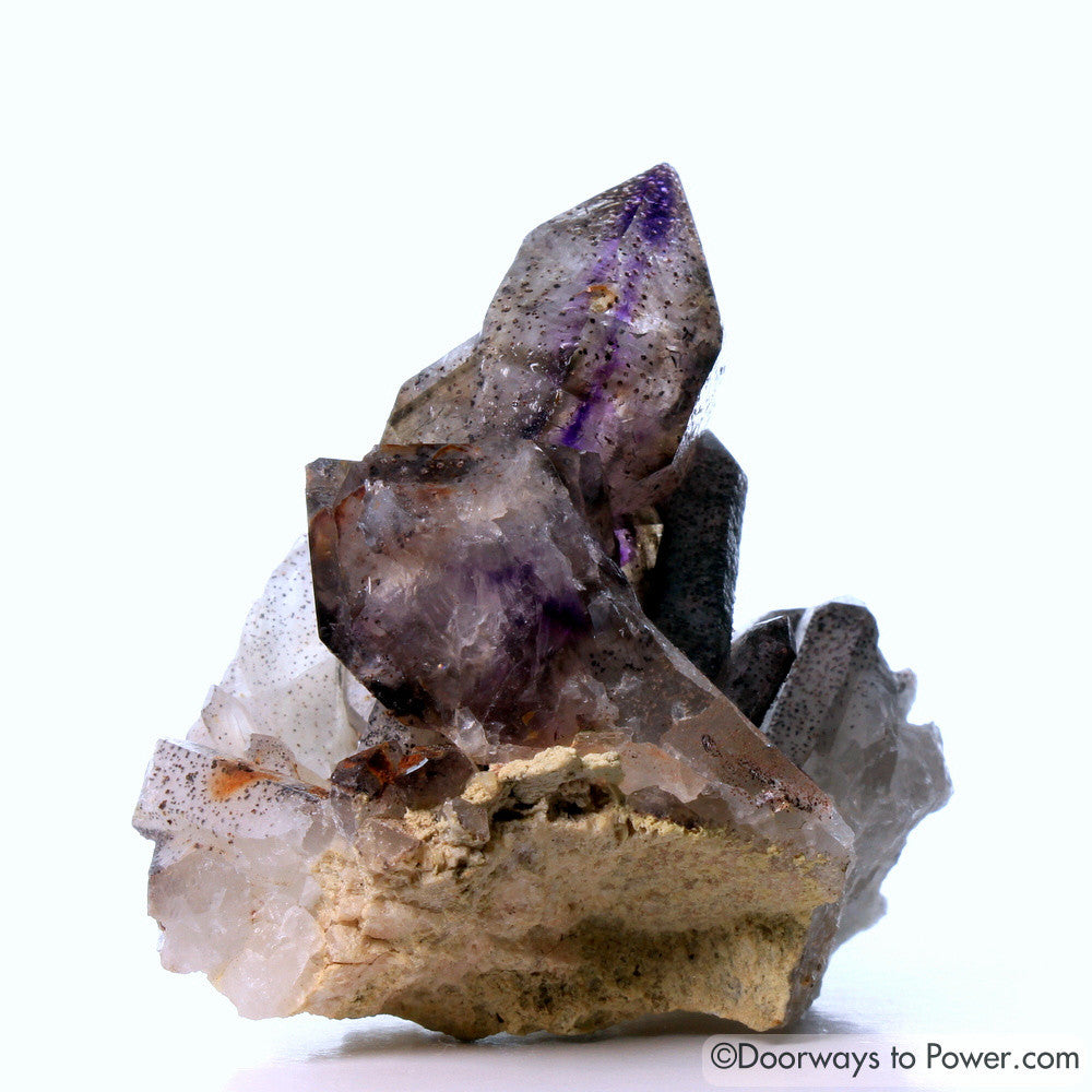 Melody Stone Super 7 Tantric Twin Crystal Cluster w/ Manifest Spirit