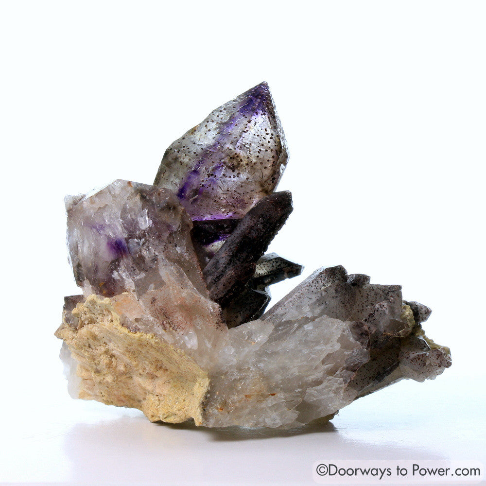 Melody Stone Super 7 Tantric Twin Crystal Cluster w/ Manifest Spirit