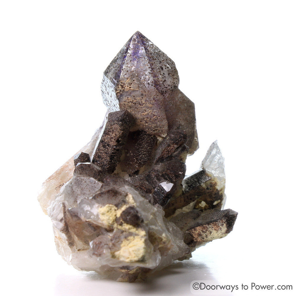 Melody Stone Super 7 Tantric Twin Crystal Cluster w/ Manifest Spirit