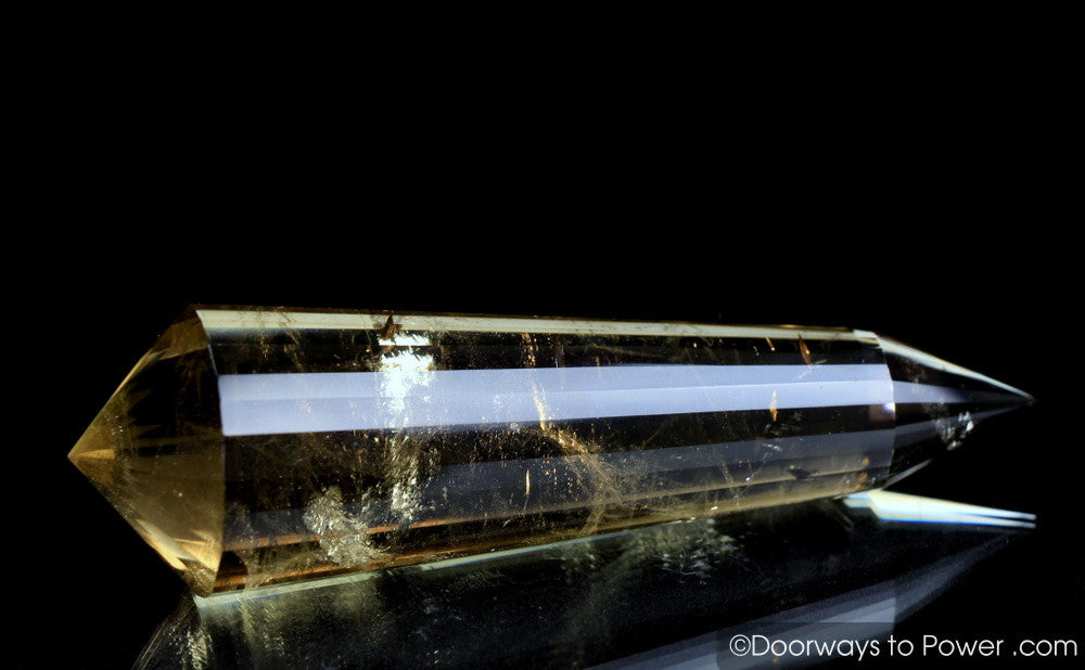 John of God Citrine 24 Sided Vogel Crystal 'Abundance' Healing Wand | Rare