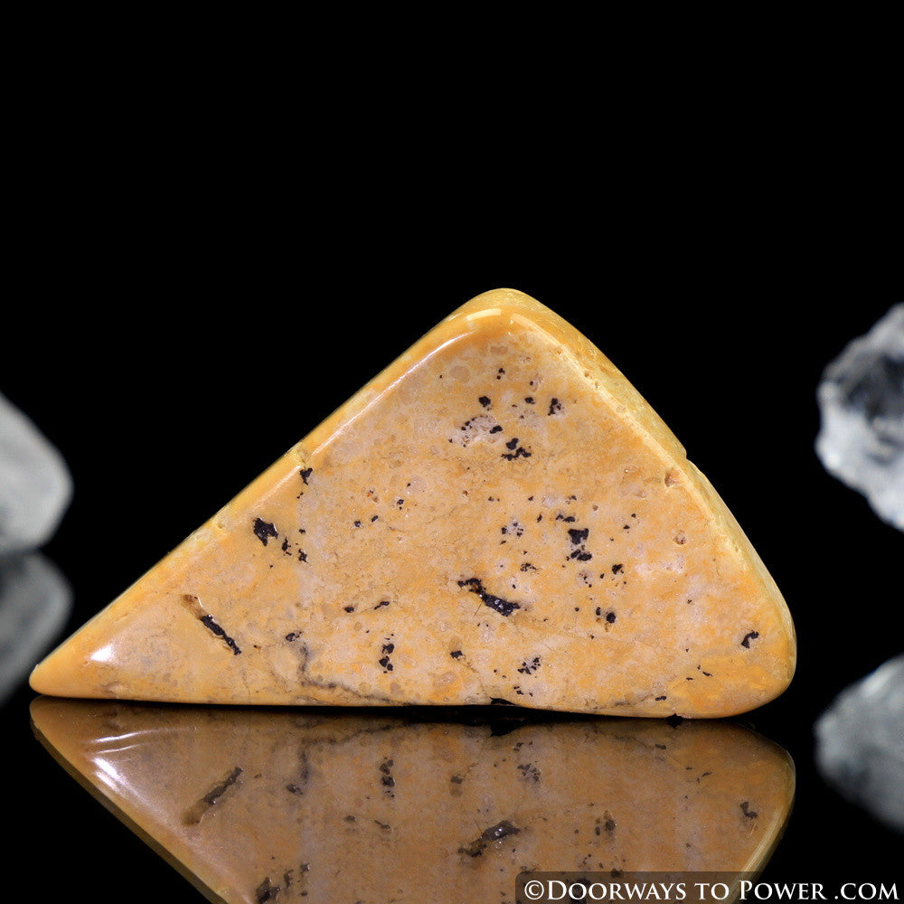 Lemurian Gold Azeztulite Tumbled & Polished Slice (New)