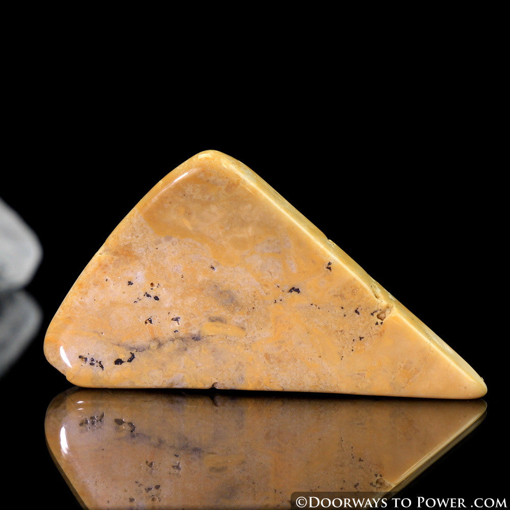 Lemurian Gold Azeztulite Tumbled & Polished Slice (New)