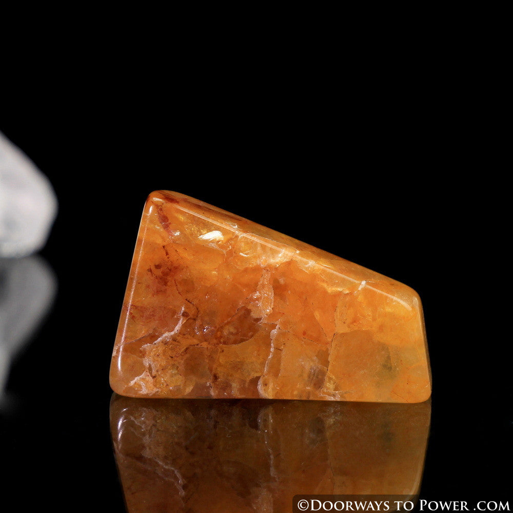 Himalaya Red Gold Azeztulite Crystal Tumbled & Polished
