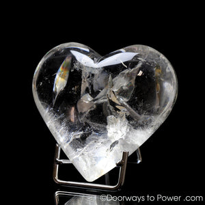 Lemurian Light Crystal Heart w/ Rainbows 'Heart of Lemuria' (Very Rare)