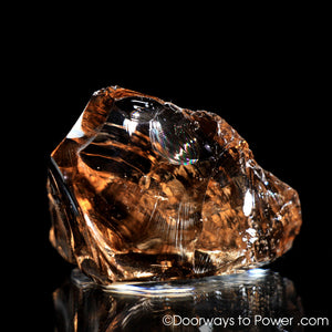 Lemurian Etherium Gold Monatomic Andara Crystal w/ Rainbows