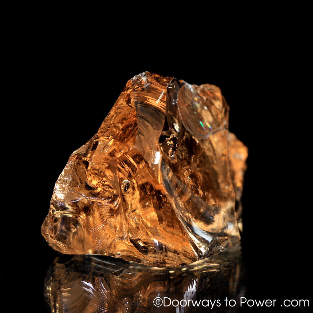 Lemurian Etherium Gold Monatomic Andara Crystal w/ Rainbows