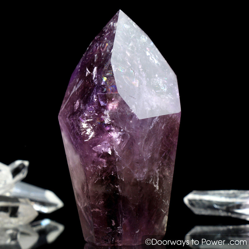 John of God Crystal Amethyst Dow & Devic Temple w/ Rainbows