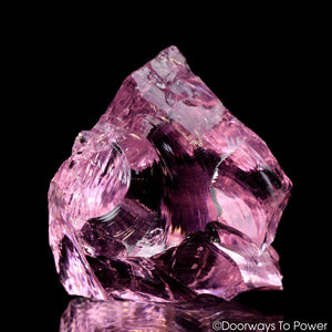 HGW Pink Andara Crystal 'Heart of God Within' w/ Rainbows