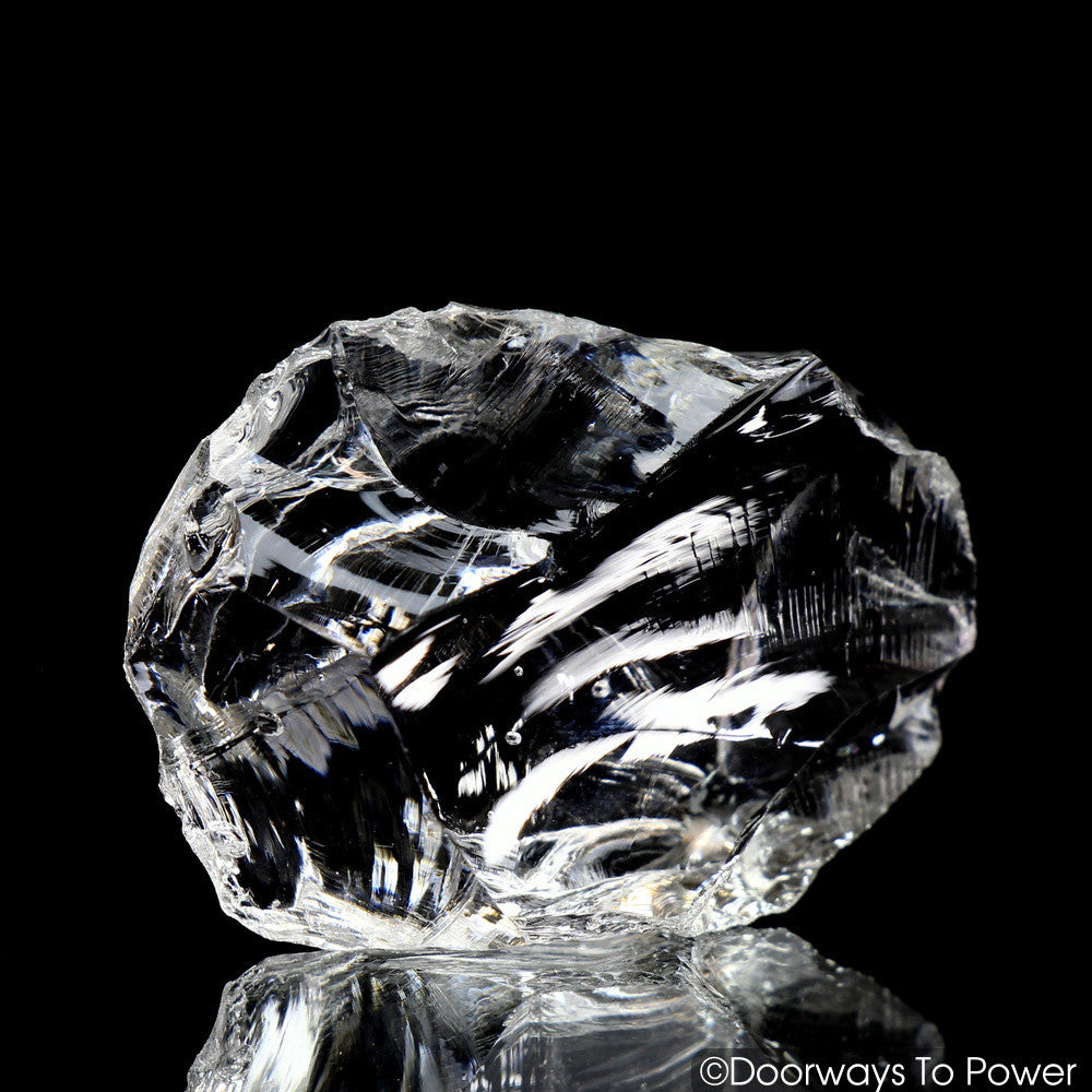 Cosmic Ice Monatomic  Andara Crystal w/ Rainbows 'INFINITY'