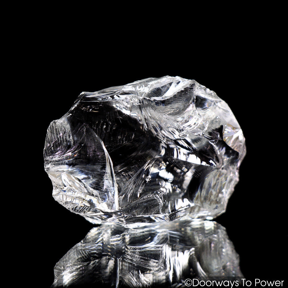 Cosmic Ice Monatomic  Andara Crystal w/ Rainbows 'INFINITY'