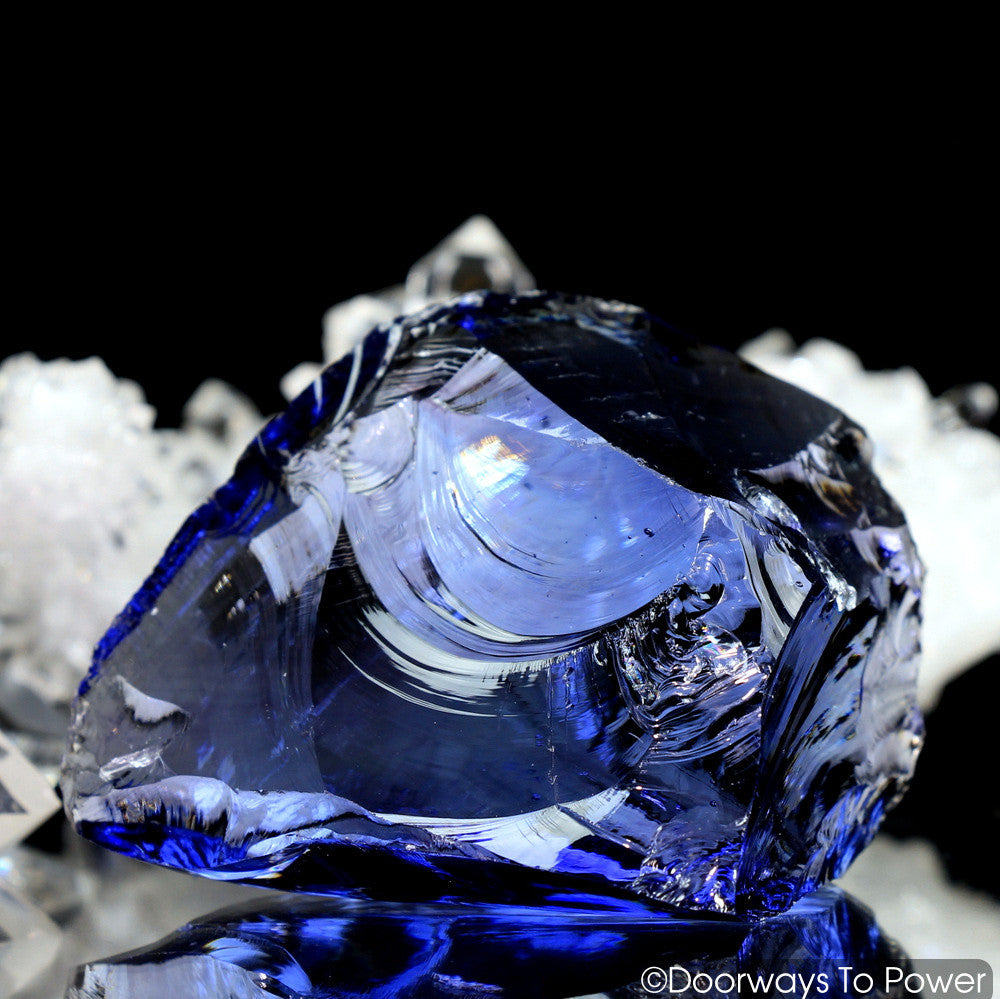 Tanzanite Fire & Elestial Sapphire Monatomic Andara Crystal