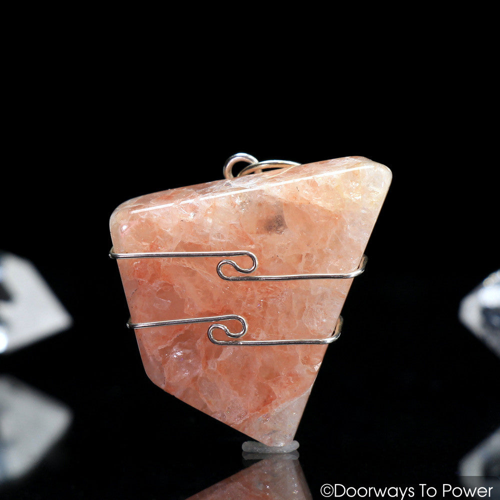 Himalaya Red Azeztulite Pendant .925 SS