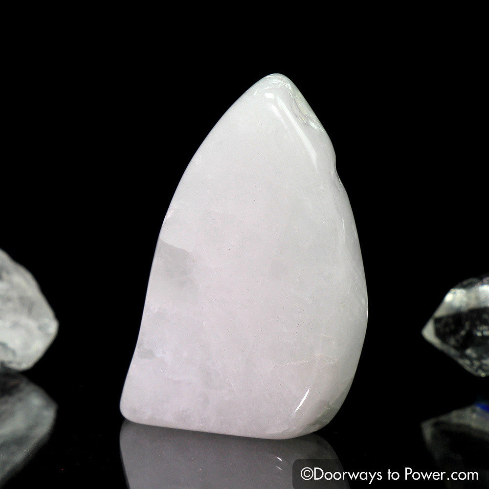 White Azeztulite Tumbled Stone Crystal Azozeo Polished