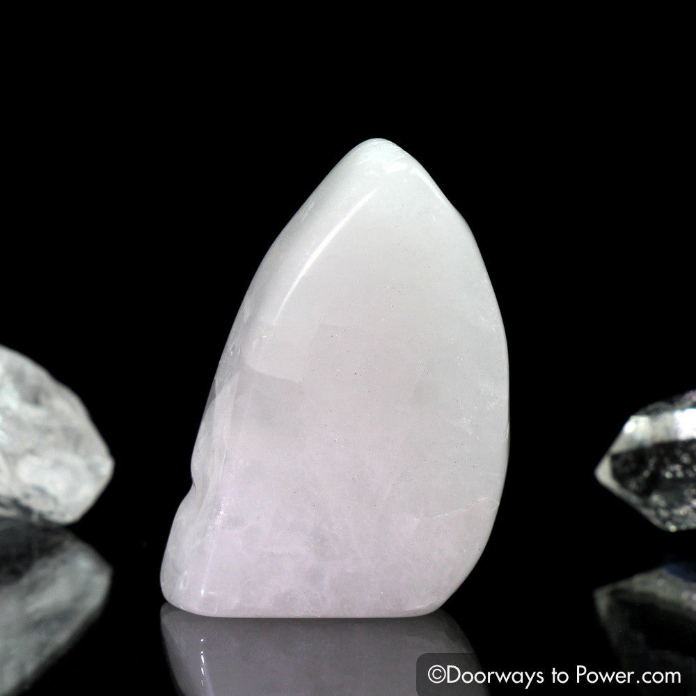 White Azeztulite Tumbled Stone Crystal Azozeo Polished
