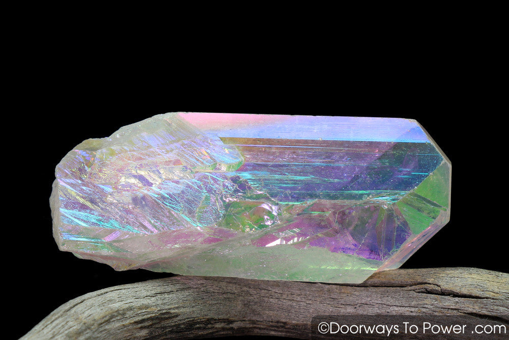 Angel Aura Danburite Drusy Crystal w/ Record Keeper Amazing A +++