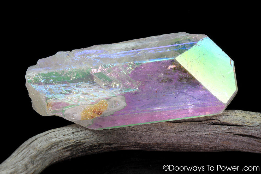 Angel Aura Danburite Drusy Crystal w/ Record Keeper Amazing A +++
