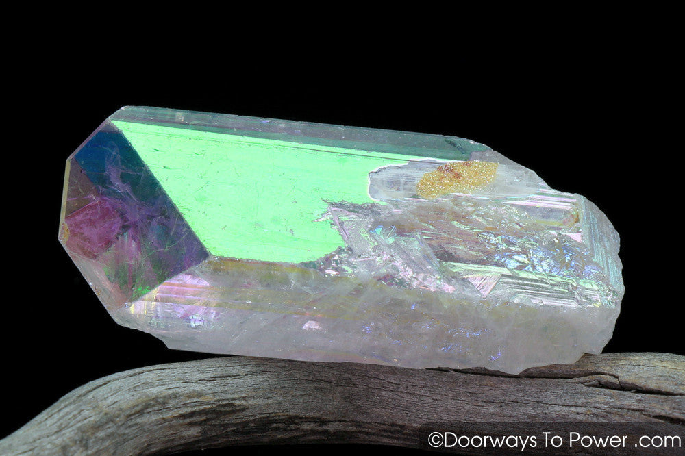 Angel Aura Danburite Drusy Crystal w/ Record Keeper Amazing A +++