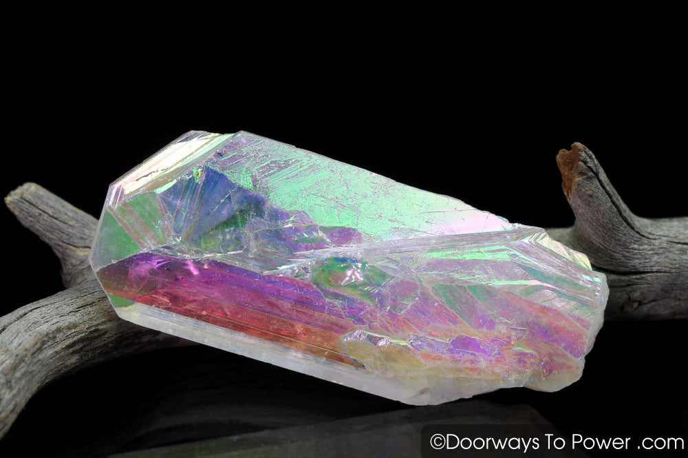 Angel Aura Danburite Drusy Crystal w/ Record Keeper Amazing A +++