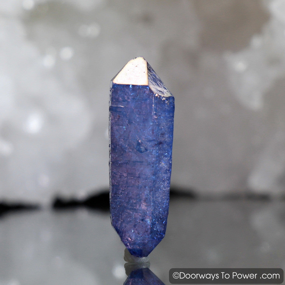 Tanzine Aura Himalayan Quartz Record Keeper Crystal - Rare