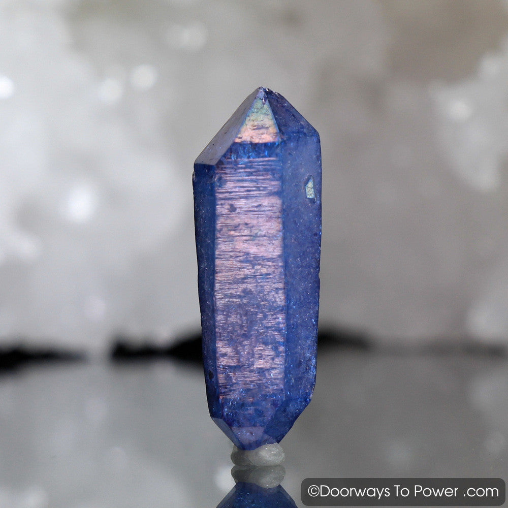 Tanzine Aura Himalayan Quartz Record Keeper Crystal - Rare