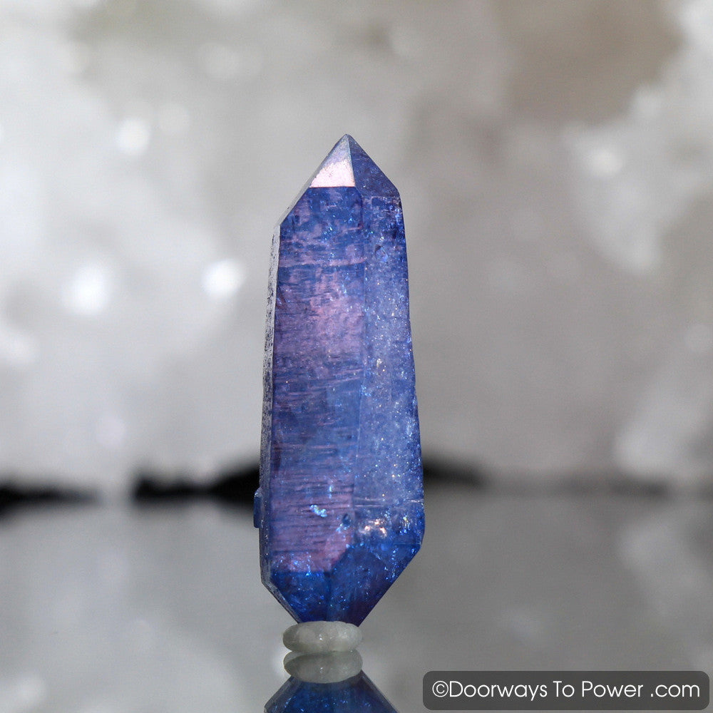 Tanzine Aura Himalayan Quartz Record Keeper Crystal - Rare