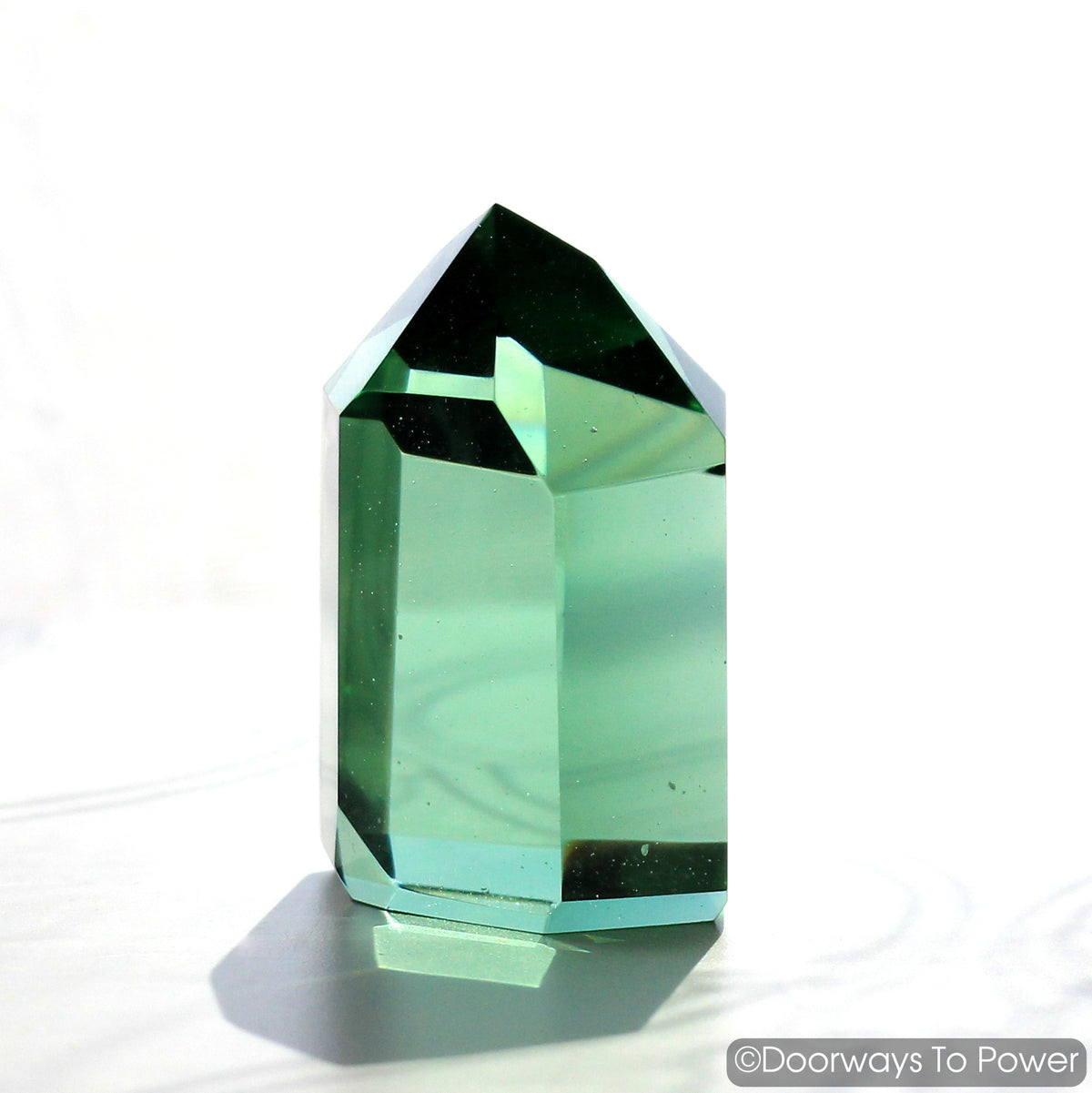John of God Crystal Green Obsidian Casa Crystal Point