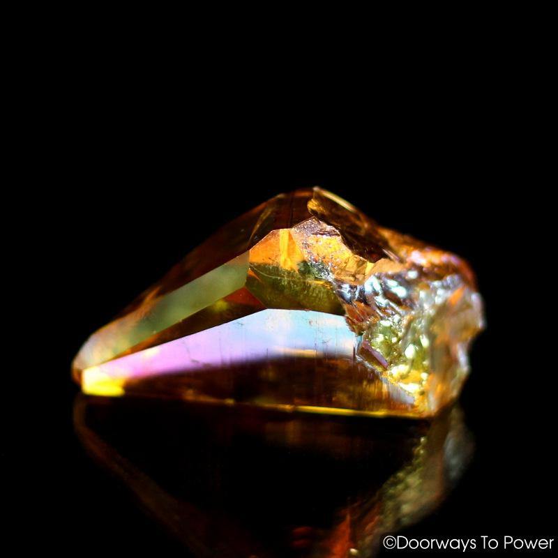 Golden Aura Lemurian Seed Isis Crystal Record Keeper & Time Link 'Activation'