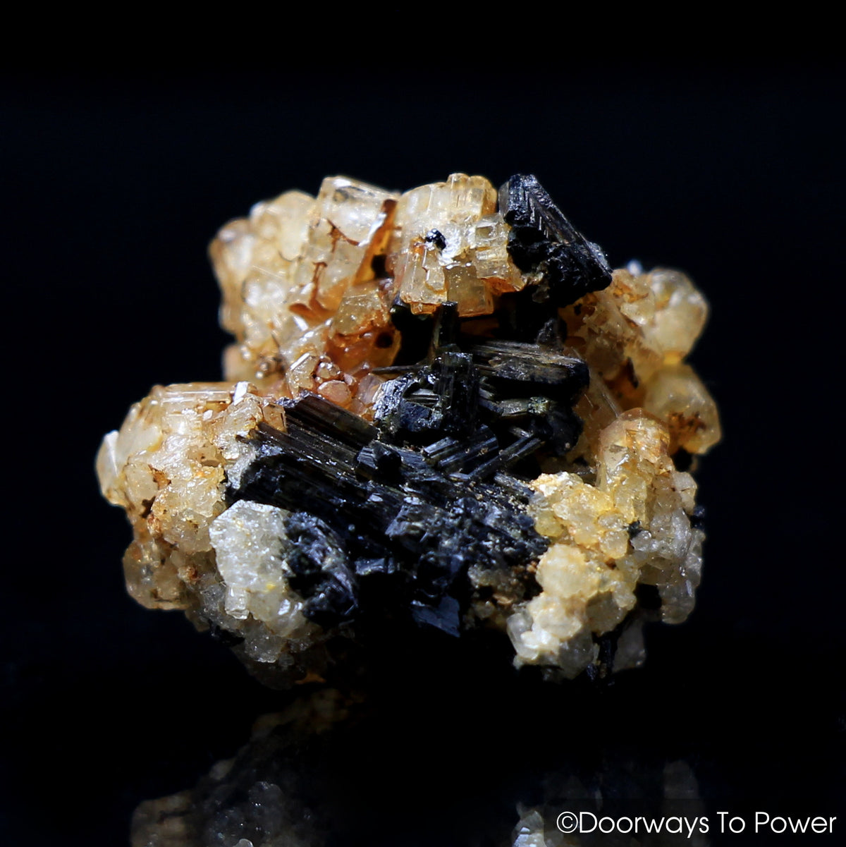 Phenacite Phenakite Black Tourmaline Crystal Specimen Namibia