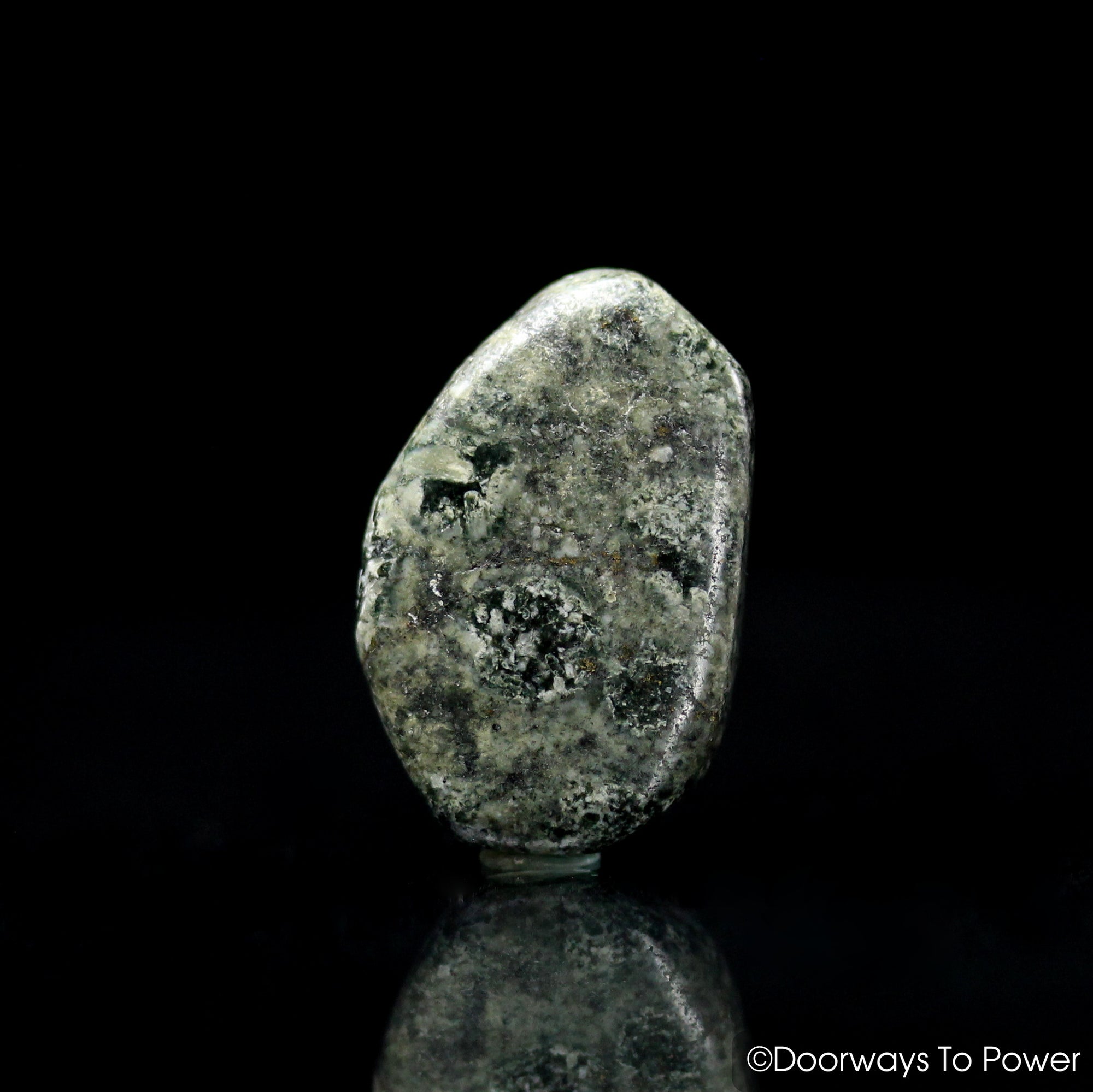 Shadow Lemurian Jade Tumbled & Polished Gemstone