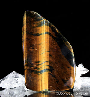 Tigers Eye "Voyager' Meditation Crystal "Discernment and Balance"