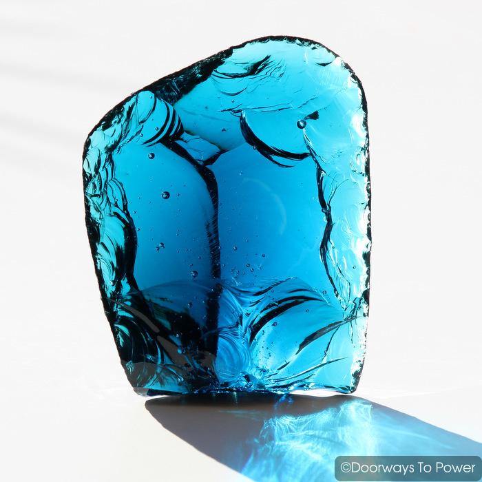 Electric Blue Atlantean Andara Crystal 'Pleiadian Emissaries of the Light'