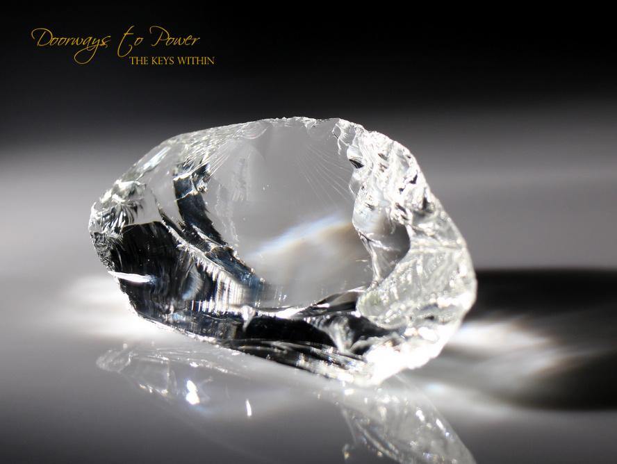 Cosmic Ice Monatomic Andara Crystal 'INFINITY'