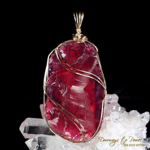 Venusian Pink Andara Crystal Pendant